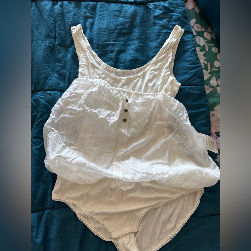 Only Hearts White Textured Bodysuit